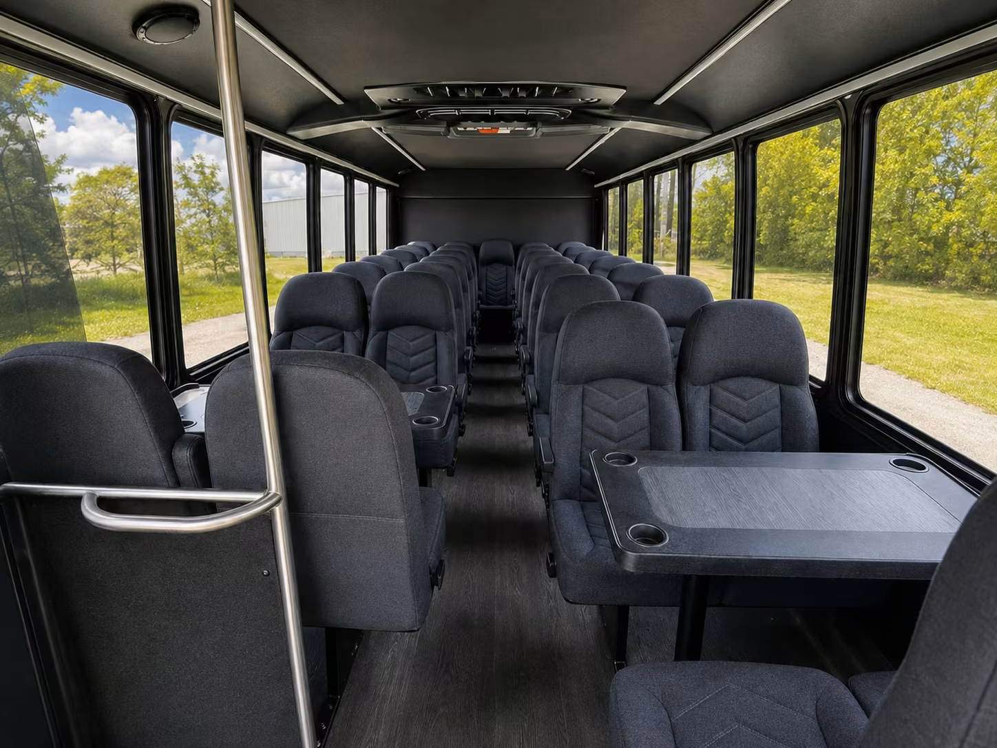 15 passenger minibus interior