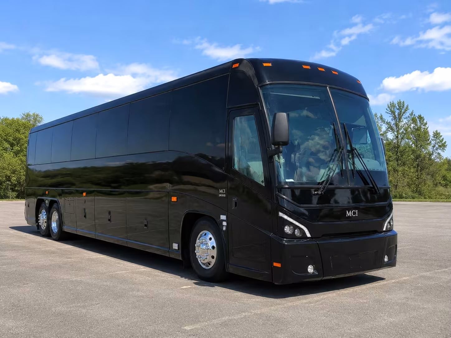 corporate event and employee shuttle buses in newton